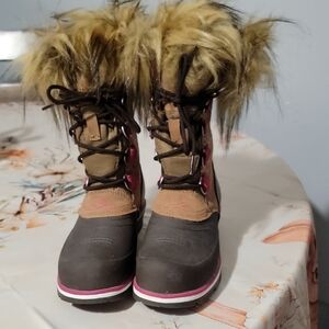 Stylish Women's Winter Boots with Faux Fur Trim